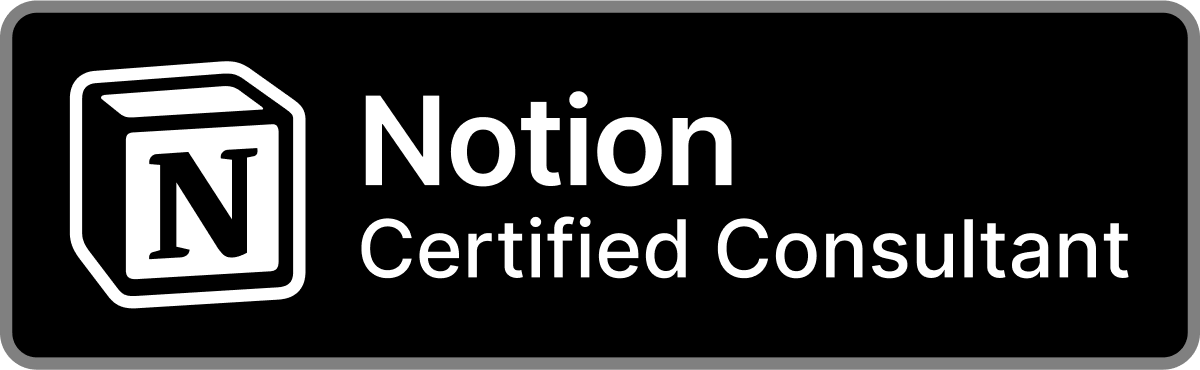 Notion Certified Consultant Badge